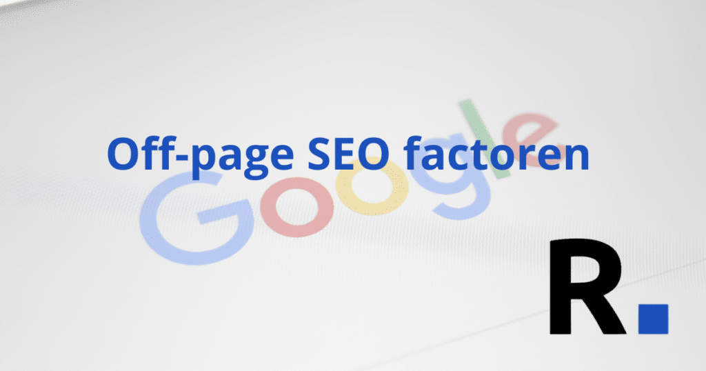 Off page seo factoren