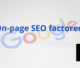 On-page SEO factoren