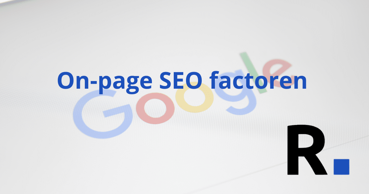 On-page SEO factoren